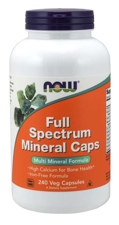NOW Full Spectrum Mineral Caps, 240 Capsules