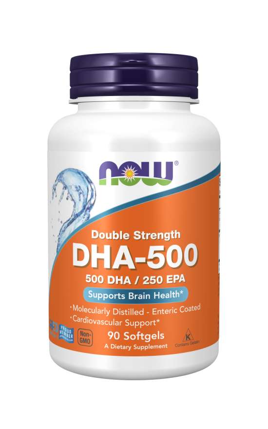 NOW Foods DHA-500, 90 Softgels