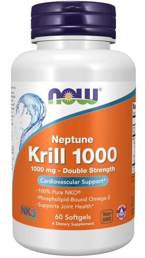 NOW Neptune Krill 1000, 60 Softgels