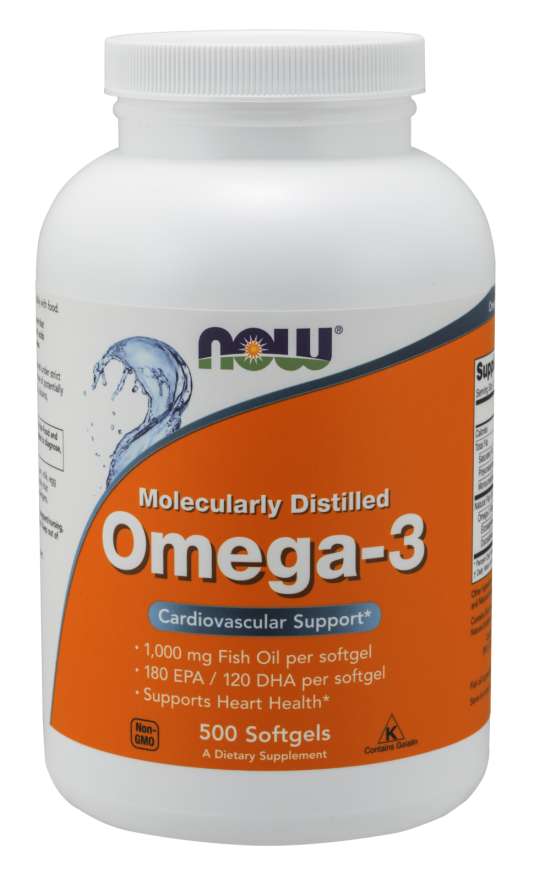 NOW Foods Omega-3, 500 Softgels