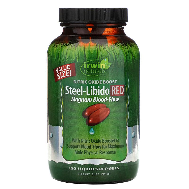 Irwin Naturals Steel-Libido RED, 150 Liquid Softgels