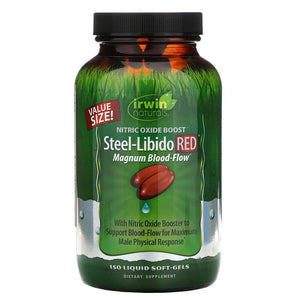 Irwin Naturals Steel-Libido RED, 150 Liquid Softgels