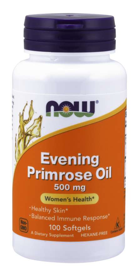 NOW Foods Evening Primrose Oil, 500 mg, 100 Softgels