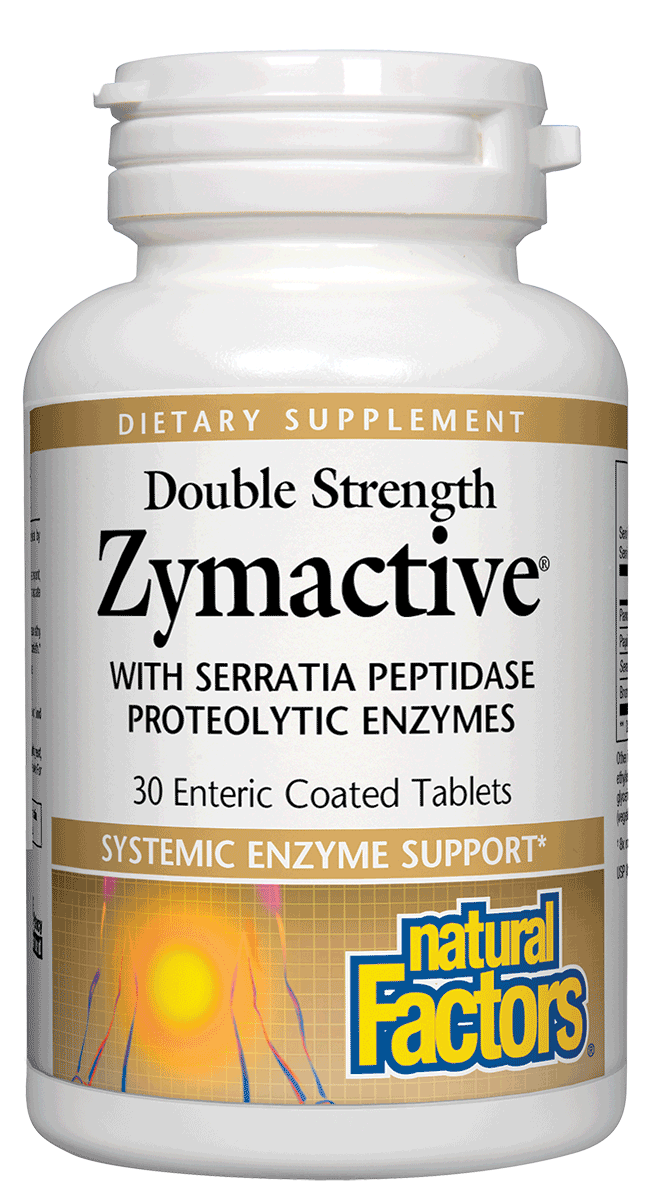 Natural Factors - Double Strength Zymactive® Proteolytic Enzyme with 200 mg Pancreatin 30 TAB