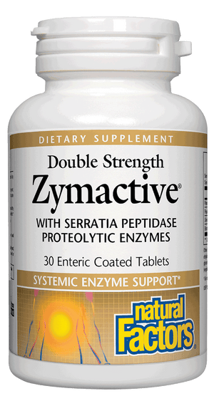Natural Factors - Double Strength Zymactive® Proteolytic Enzyme with 200 mg Pancreatin 30 TAB