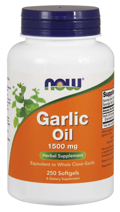 NOW Garlic Oil, 1500 mg, 250 Softgels