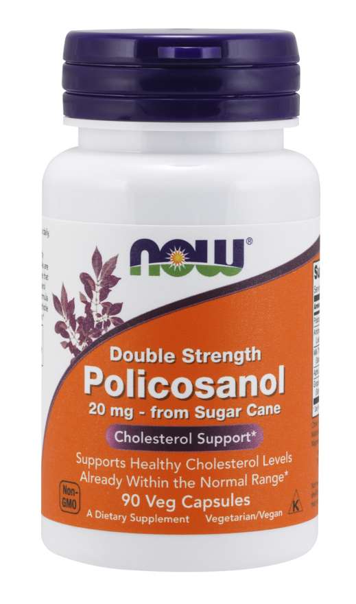 NOW Foods Policosanol, 20 mg, 90 Vegetarian Capsules