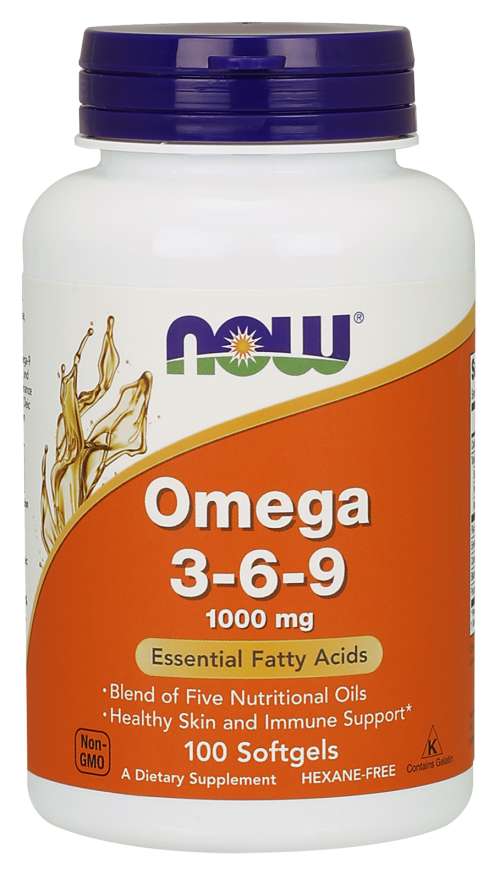 NOW Foods Omega 3-6-9, 1000 mg, 100 Softgels