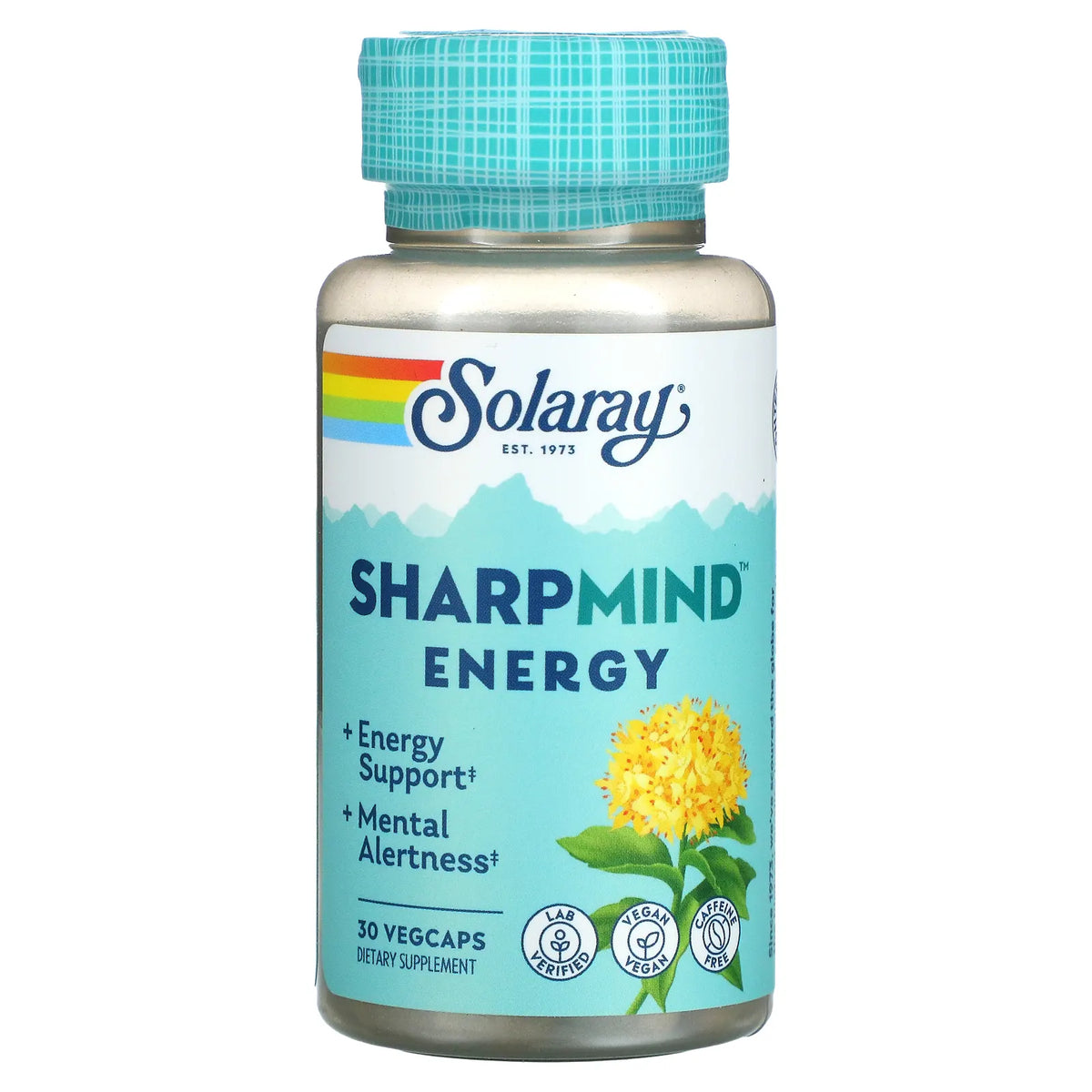 Solaray SharpMind Energy, 30 caps