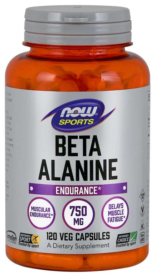 NOW Foods Sports Beta-Alanine, 750 mg, 120 Capsules