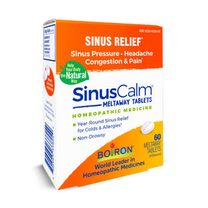 Boiron SinusCalm Tablets for Sinus Pain Relief, Runny Nose, Congestion, Sinus Pressure, Headache - 60 Count