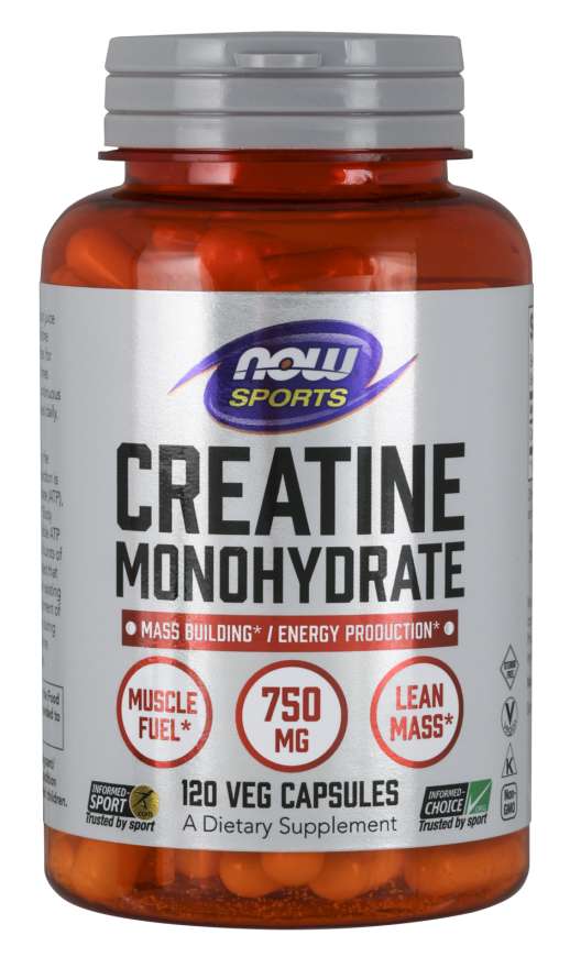 Creatine Monohydrate 750 mg Veg Capsules | Mass Building* / Energy Production*