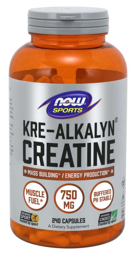 NOW Foods Sports Kre-Alkalyn® Creatine, 240 Capsules
