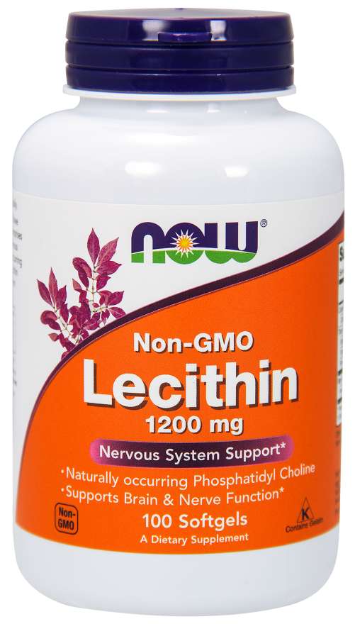 NOW Lecithin, 1200 mg, 100 Softgels