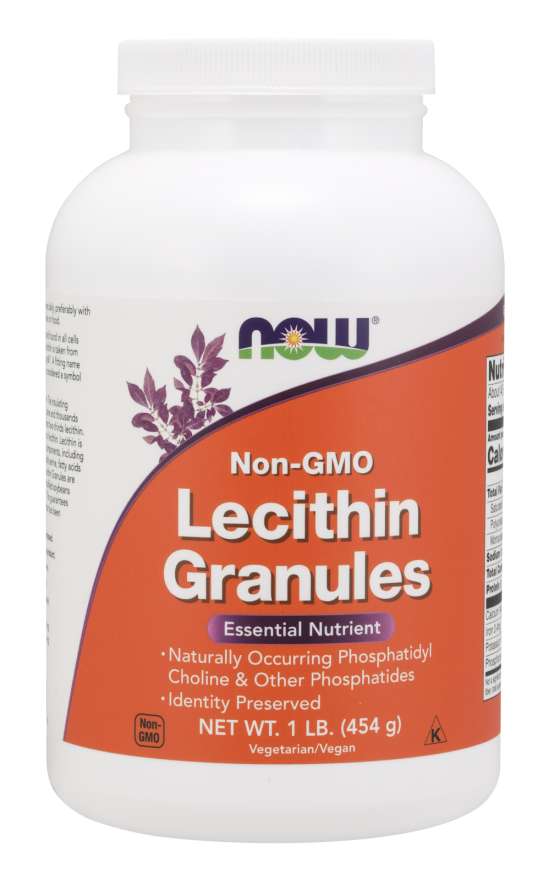 NOW Lecithin Granules Non-GMO, 1 lb