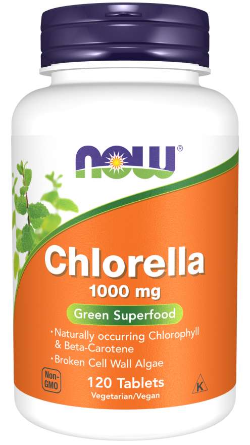 NOW Chlorella, 1000 mg, 120 Tablets