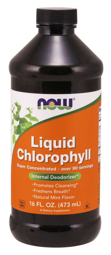 NOW Foods Liquid Chlorophyll Natural Mint, 16 fl oz