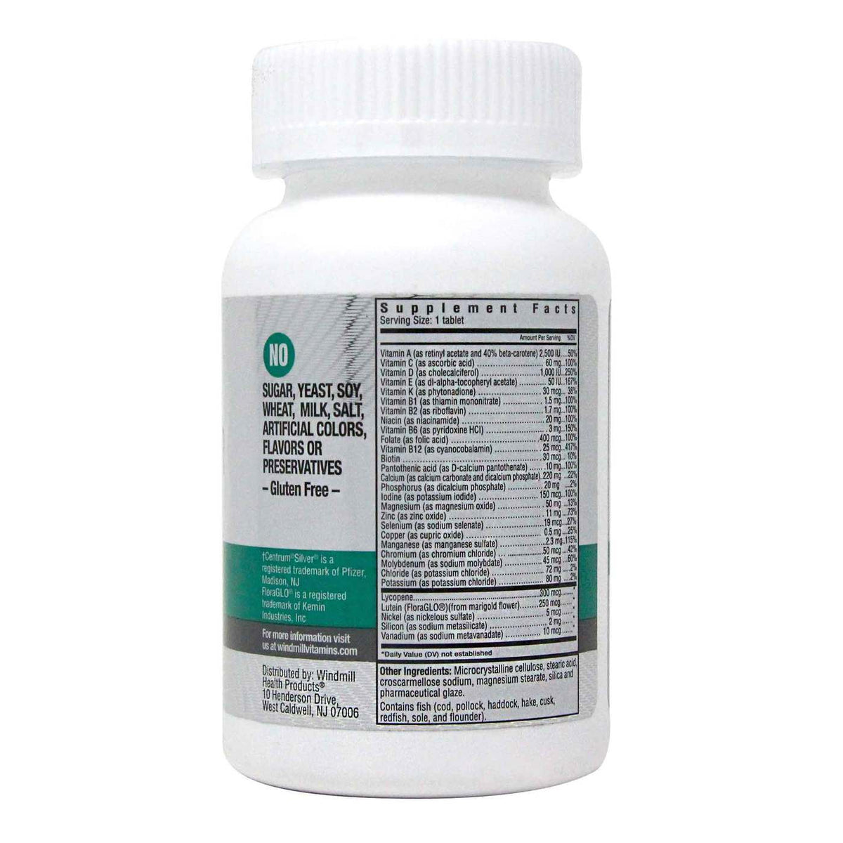 Windmill Milltrium Senior with Lutein - 120 Tablets