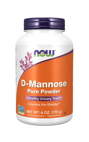NOW Supplements, D-Mannose Powder, Non-GMO Project Verified, Healthy Urinary Tract*, 6-Ounce