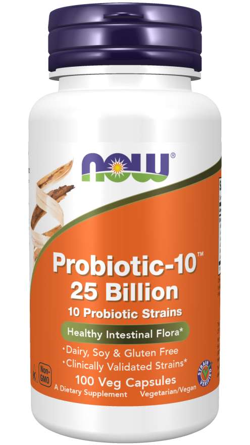 NOW Probiotic-10™, 25 billion, 100 Veg Capsules