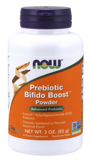 NOW Supplements, Prebiotic Bifido Boost with PreticX™ Xylooligosaccharide (XOS) Prebiotic, Powder, 3-Ounce