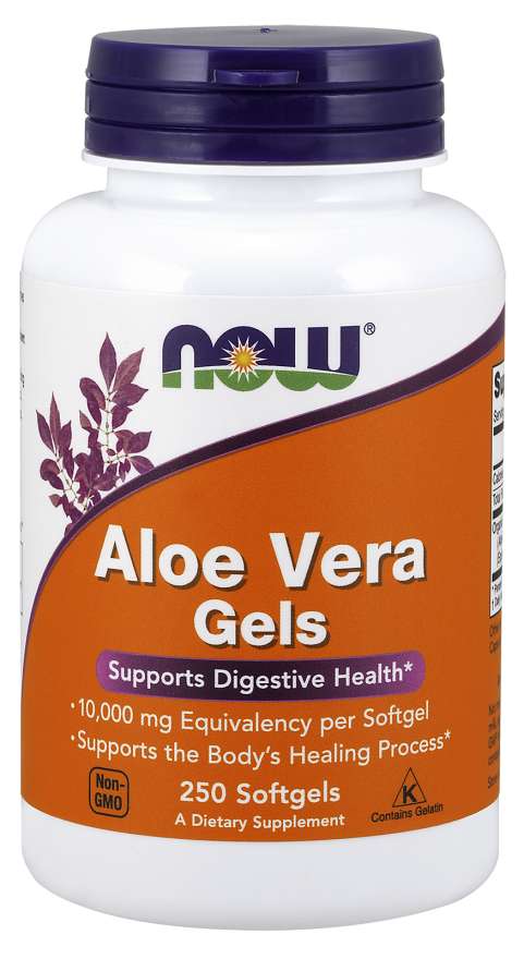 NOW Supplements, Aloe Vera (Aloe barbadensis) 10,000 mg, Supports Digestive Health*, 250 Softgels