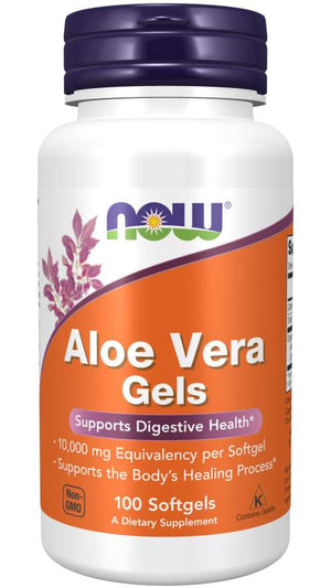 NOW Foods Aloe Vera Gels, 100 Softgels