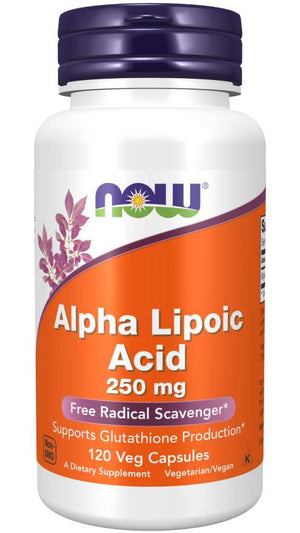 NOW Alpha Lipoic Acid, 250 mg, 120 VegCaps