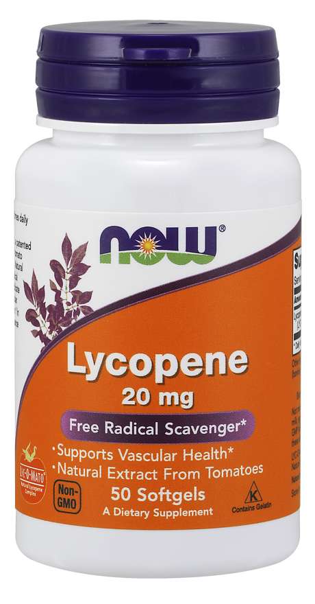 NOW Foods Lycopene, 20 mg, 50 Softgels