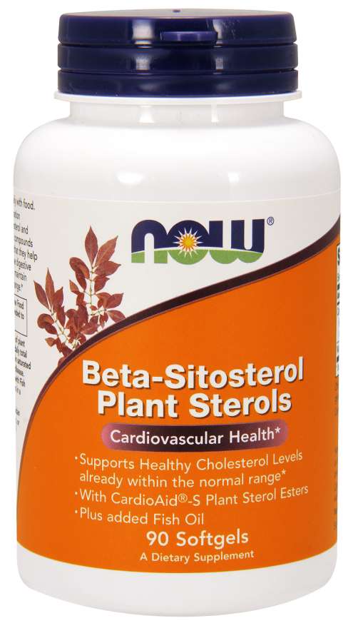 NOW Foods Beta-Sitosterol Plant Sterols, 90 Softgels