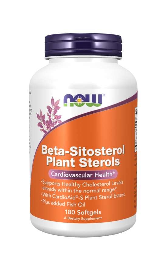 NOW Foods Beta-Sitosterol Plant Sterols, 180 Softgels