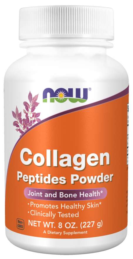 NOW Supplements, Collagen Peptides Powder, Clinically Tested, Joint and Bone Health*, 8-Ounce