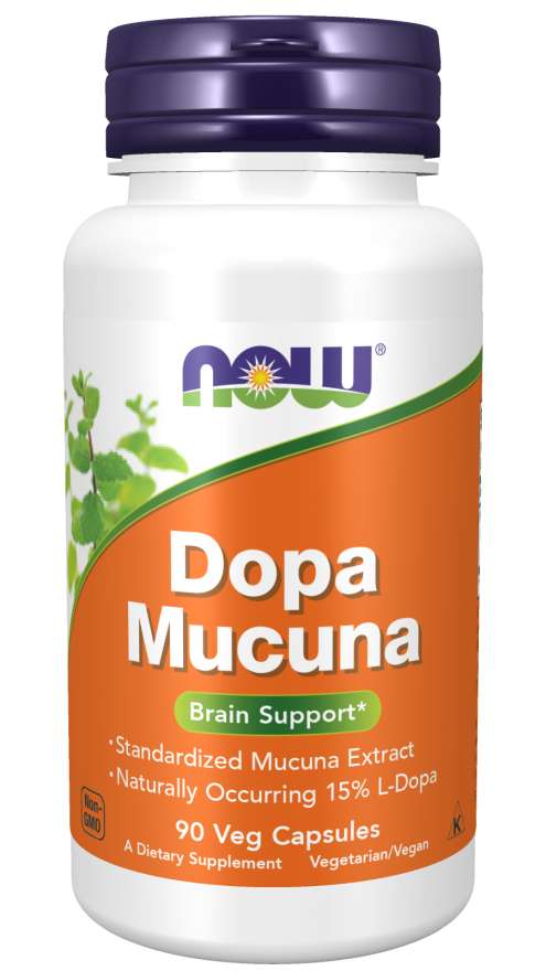 NOW Dopa Mucuna, 90 Veg Capsules