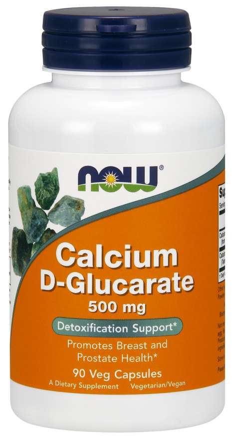 NOW Foods Calcium D-Glucarate, 500 mg, 90 Veg Capsules