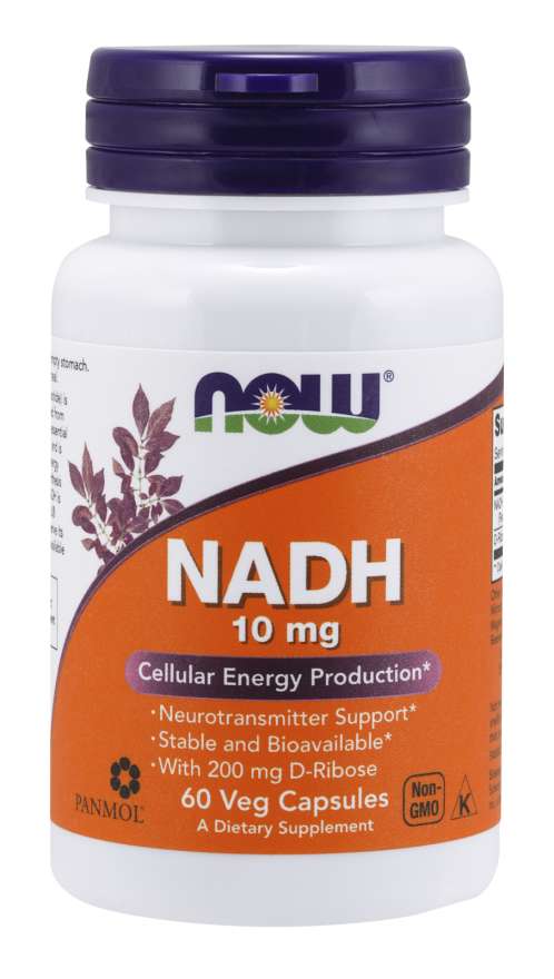 NOW NADH, 10 mg, 60 Veg Capsules