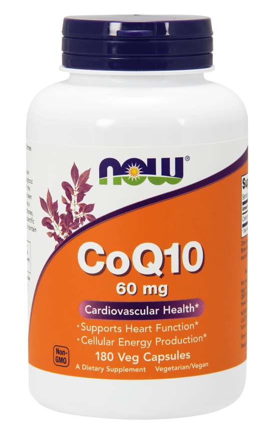 NOW Foods CoQ10, 60 mg, 180 Vcaps®