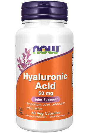 NOW Hyaluronic Acid, 50 mg, 60 Veg Capsules
