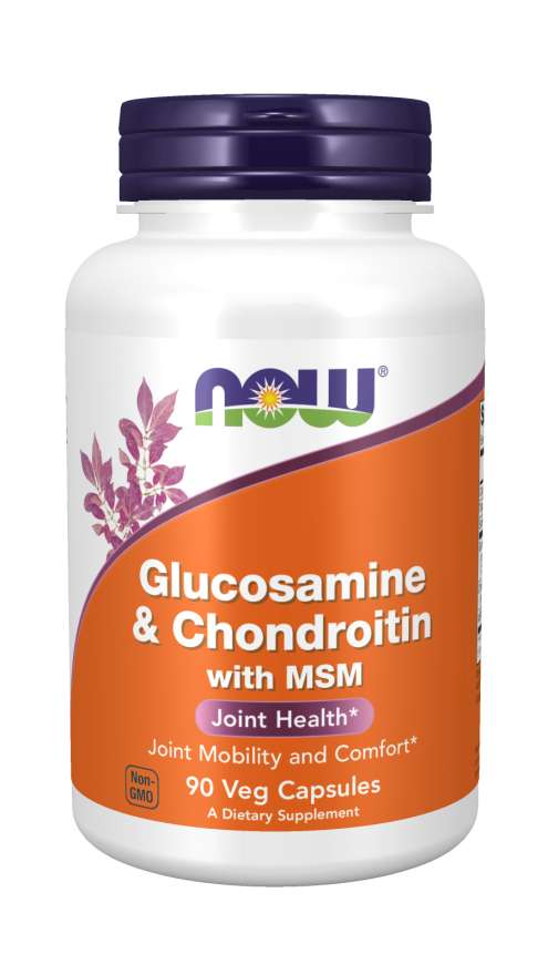 NOW Glucosamine &amp; Chondroitin with MSM, 90 Capsules