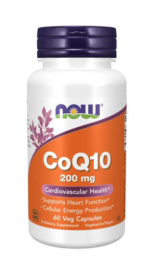 NOW Foods CoQ10, 200 mg, 60 VegCaps