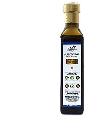 Talya Black Seed Oil High Thymoquinone - Cold Pressed non-GMO, 100% Liquid Pure Blackseed Oil 8.45oz