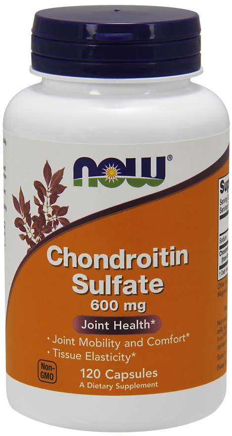 NOW Chondroitin Sulfate, 600 mg, 120 Capsules