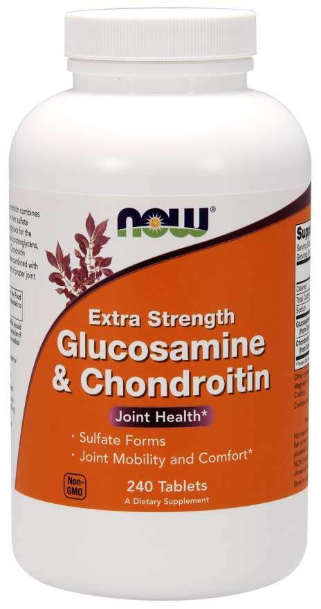 NOW Foods Glucosamine &amp; Chondroitin, 240 Tablets