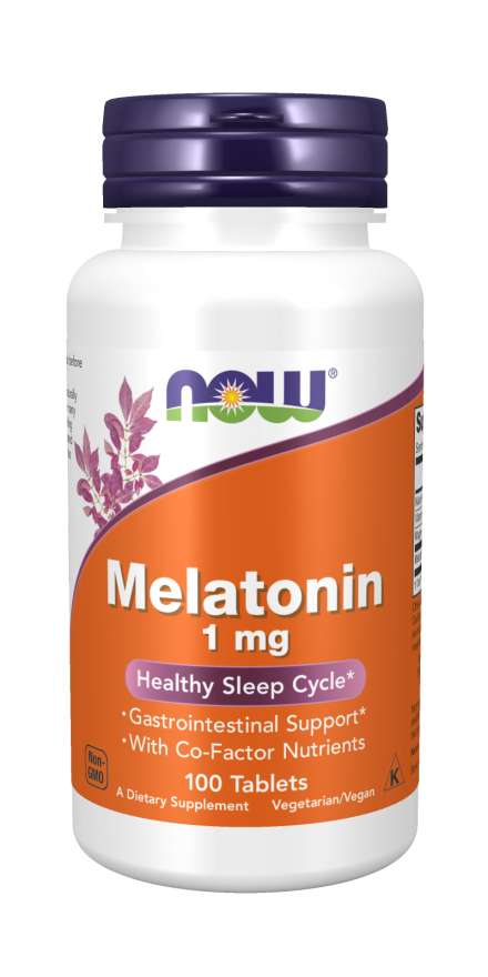 NOW Melatonin, 1 mg, 100 Tablets