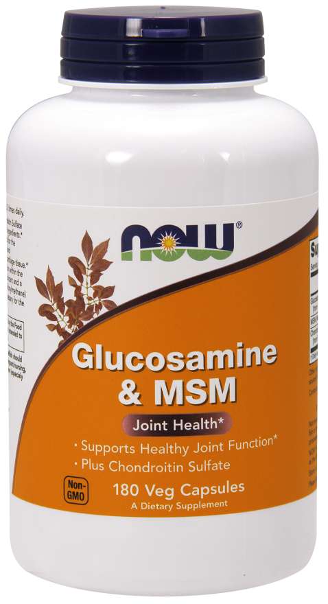 NOW Glucosamine &amp; MSM, 180 Veg Capsules