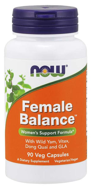 Female Balance with Wild Yam, Vitex, Dong Quai, GLA, Vitamin B-6 and Folate, 90 Capsules