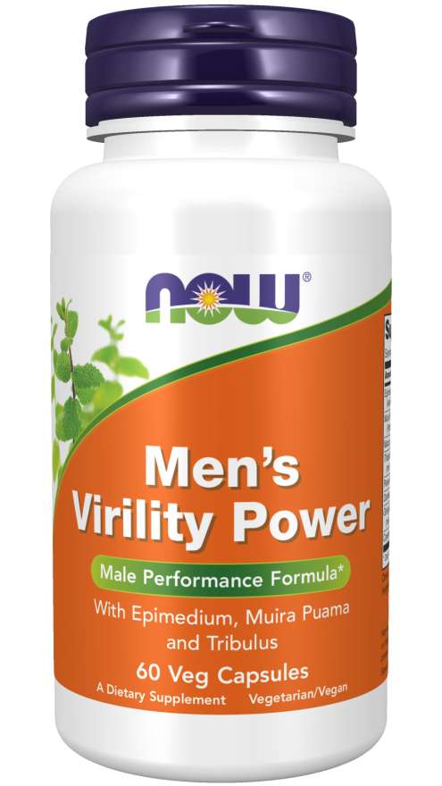 NOW Men&#39;s Virility Power, 60 Veg Capsules