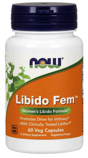 NOW Foods Libido Fem With Clinically Tested Libifem, Women's Libido Formula, 60 Veg Capsules