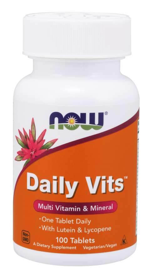 NOW Foods Daily Vits Multi Vitamin &amp; Mineral, 100 Tablets