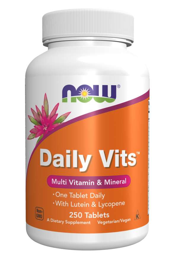 NOW Foods Daily Vits Multi Vitamin &amp; Mineral, 250 Tablets