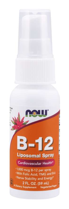 NOW Foods B12 Liposomal Spray, 1000 mcg, 2 fl oz